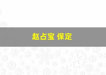 赵占宝 保定